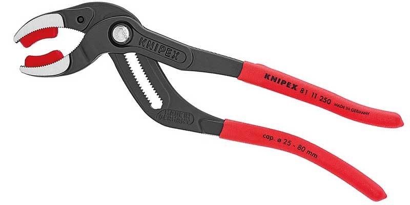 Клещи knipex. Клещи трубные Knipex 81 11 250. Клещи захватные Knipex. Клещи трубные захватные для сифонов. Клещи Книпекс сантехнические с пластиковыми губками.