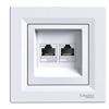 розетка RJ45 x 2 (бел.)