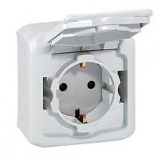 Forix ip44 Розетка с заземлением (бел.)