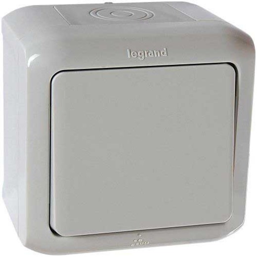 Forix ip44 Переключатель 1х (серый)