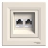 розетка RJ45 x 2 (сл.к.)