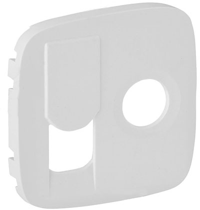 Valena ALLURE.Лицевая панель розетки TV-RJ45.Белая