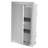  Nedbox - с плоской металлической дверью цвет RAL 9010 - 2 рейки - 24+4 модулей 