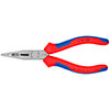KNIPEX Плоскогубцы электрика, с чернением, полированная головка, ручки с двухкомпонентными чехлами