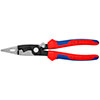 KNIPEX Электромонтажные клещи подпружиненные,  с чернением, полированная головка, ручки с двухкомпонентными чехлами