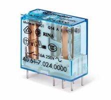 Миниатюрные силовые реле; 1CO 16A; 24в DC coil