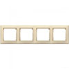 Рамка 4-постовая Valena, слоновая кость