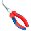 KNIPEX Плоскогубцы захватные (острогубцы) изогнутые, хромированные, ручки с двухкомпонентными чехлами