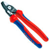 KNIPEX Ножницы для резки кабелей, внутренняя пружина, вороненый инструмент, ручки с двухкомпонентными чехлами