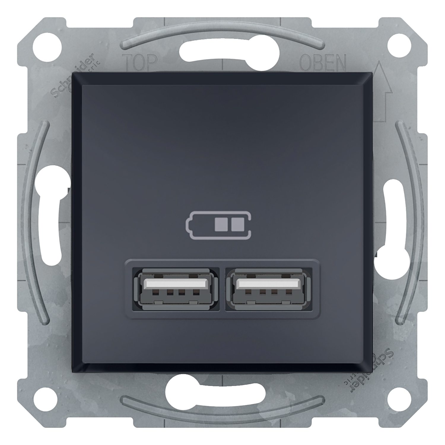 Asfora USB антарцит