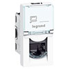 Компьютерная розетка RJ45 cat. 6, 1 модуль, Legrand Mosaic, белая
