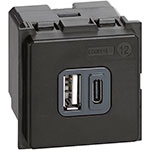 Зарядка USB 3A тип A и C 2M, Living Now