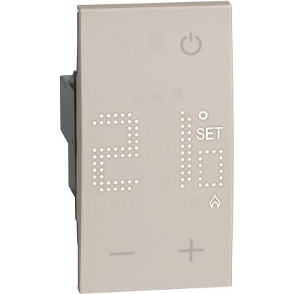 Термостат 2 модуля, 230V, Living Now, песок
