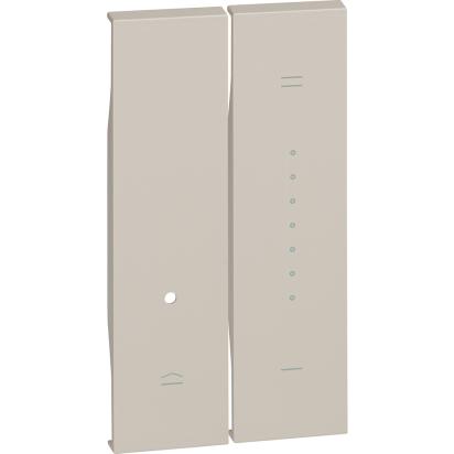 L.NOW - Лицевая панель для кнопочного светорегулятора 2 модуля, цвет песочный