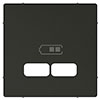 Накладка для Розетки USB Merten Sys-M, цвет Антрацит