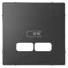 Накладка для розетки USB Merten D-Life, цвет Антрацит