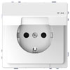 Merten D-Life Розетка с крышкой IP44, цвет белый лотос