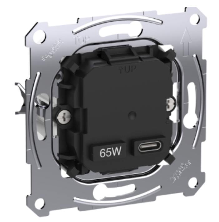 Merten Розетка с USB 1выход тип C, 65W