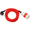 Удлинитель-переноска Brennenstuhl Quality Plastic Extension, кабель 5 м, красный