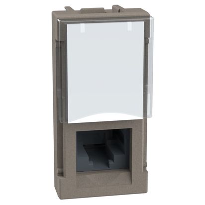 Light Now - RJ45 UTP cat5E 1 модуль, цвет камень