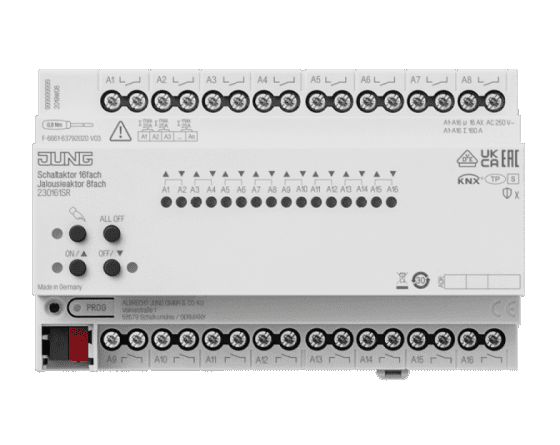 KNX актуатор Jung 16/8-каналов